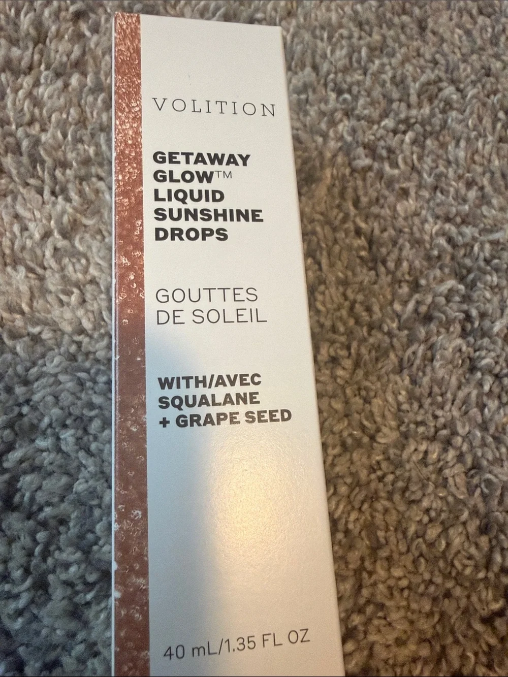 NWT Volition Getaway Glow Liquid Sunshine Drops - Bronze - 40ml tube